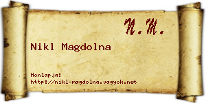 Nikl Magdolna névjegykártya